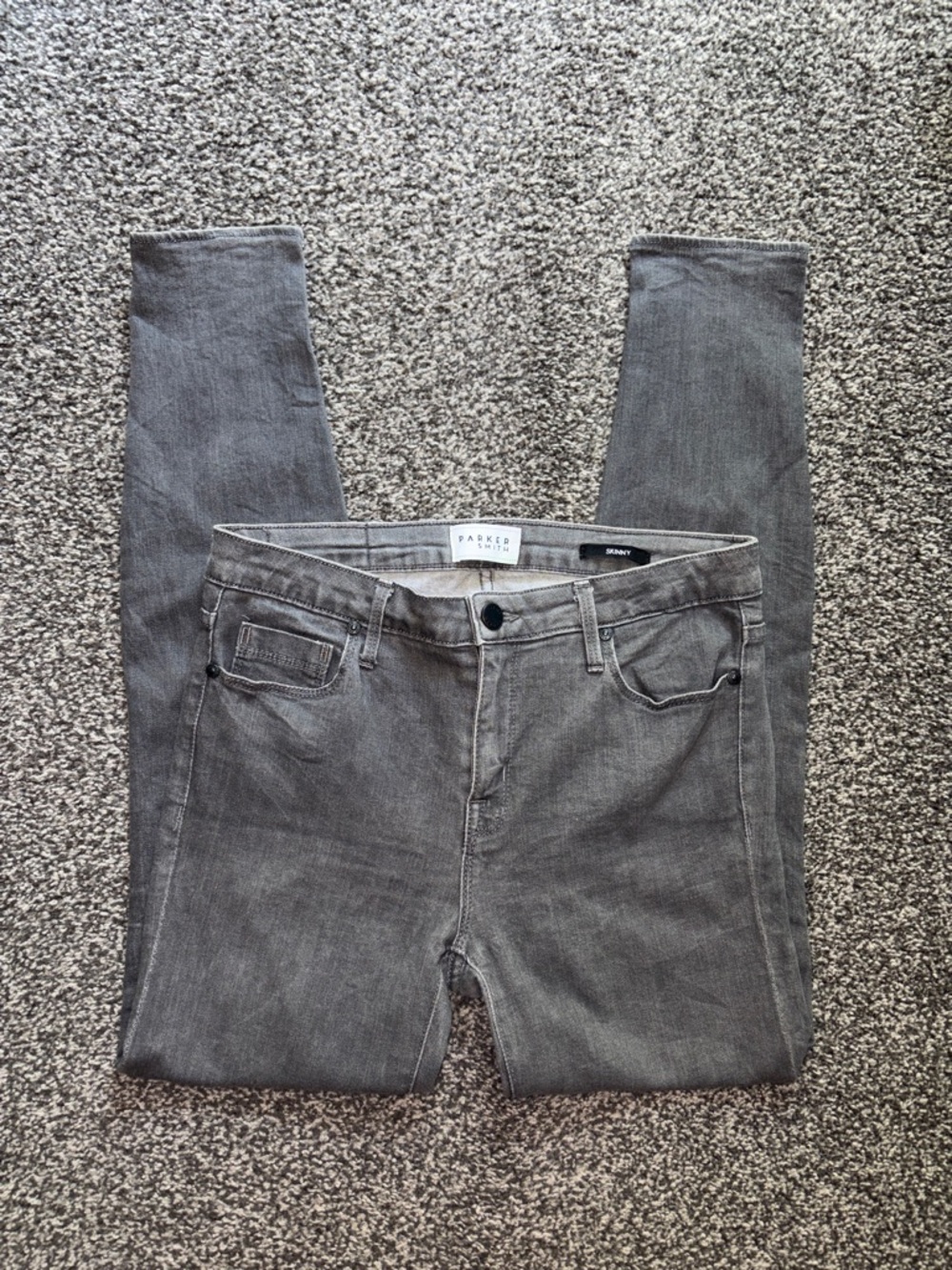 Parker Smith Women’s Skinny Gray Denim Jeans Mid Rise Size 29
